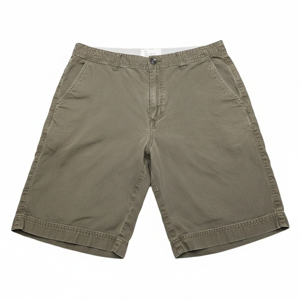 Alpine Design Mens Cargo Shorts 32 Green Cotton Hiking Outdoor‎ Casual RN44741